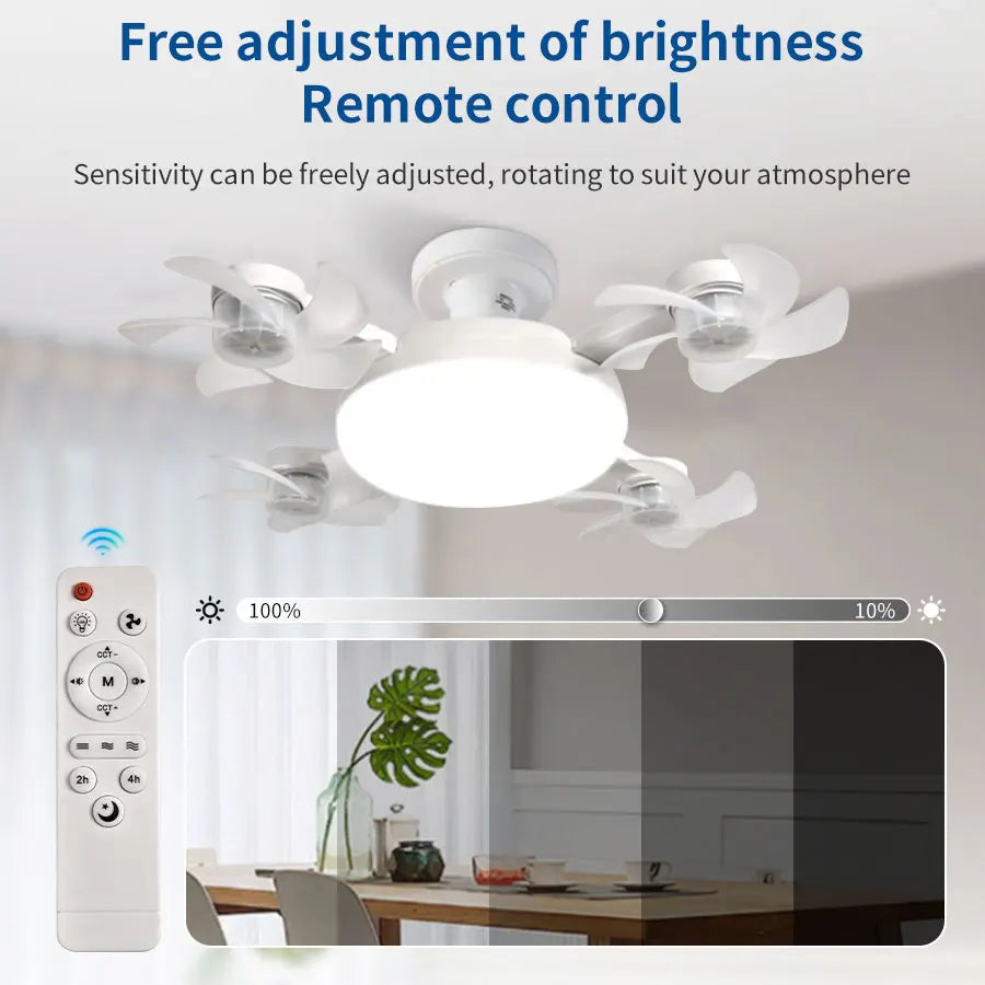 2-in-1 Socket Ceiling Fan Light: Instant Cool, Ultimate Comfort